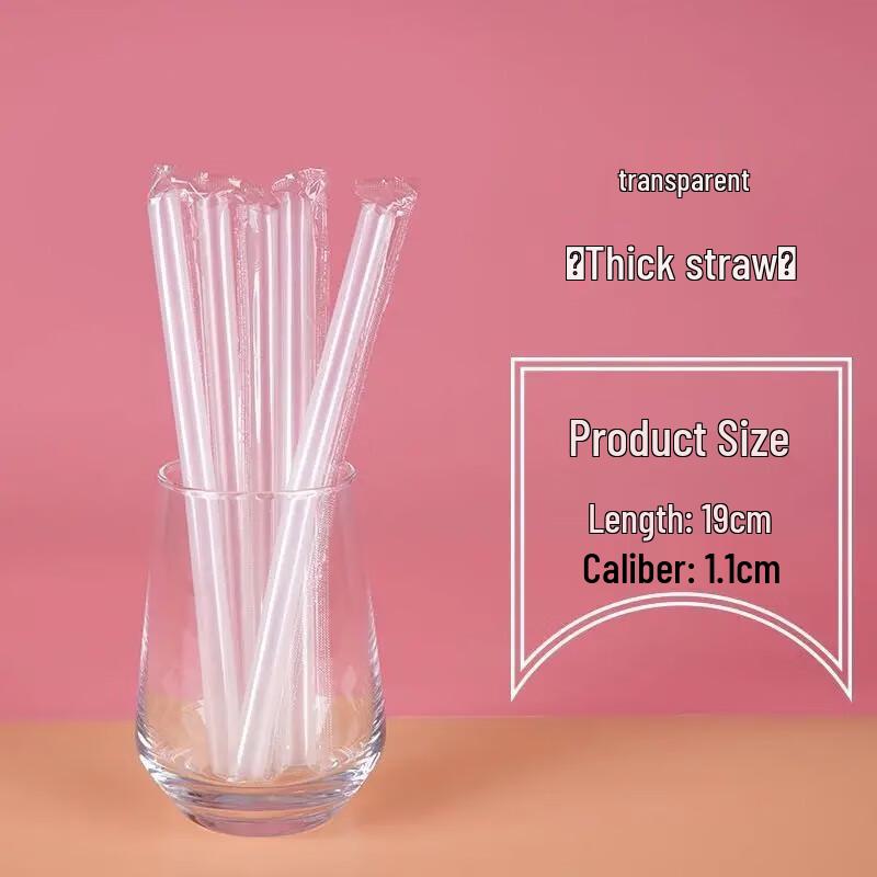 Disposable Clear Plastic Drinking Straws