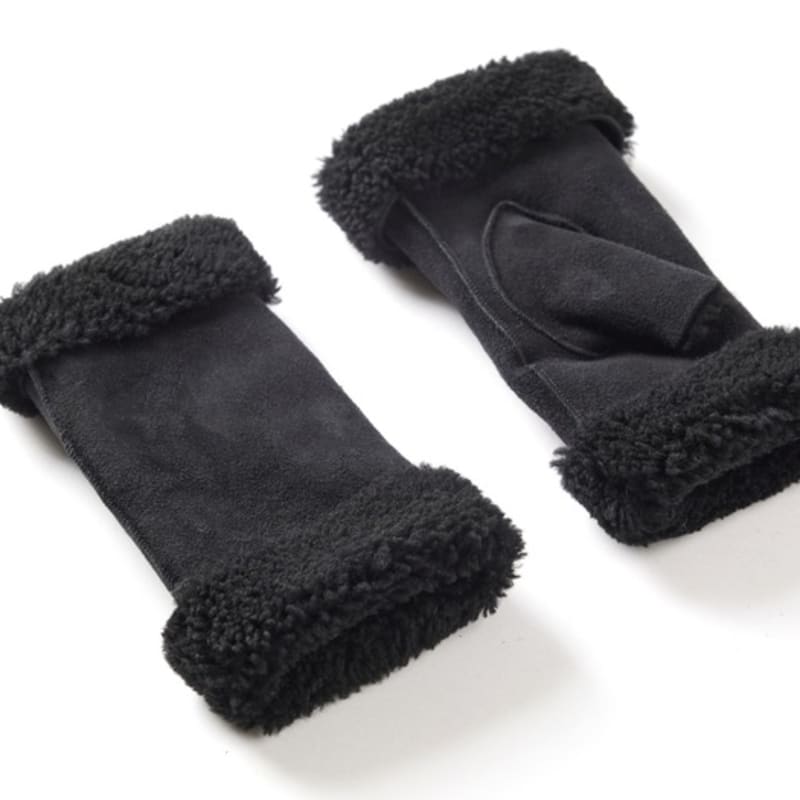 DENTS Vera Hairship Women's Leather Gloves - Black Suede