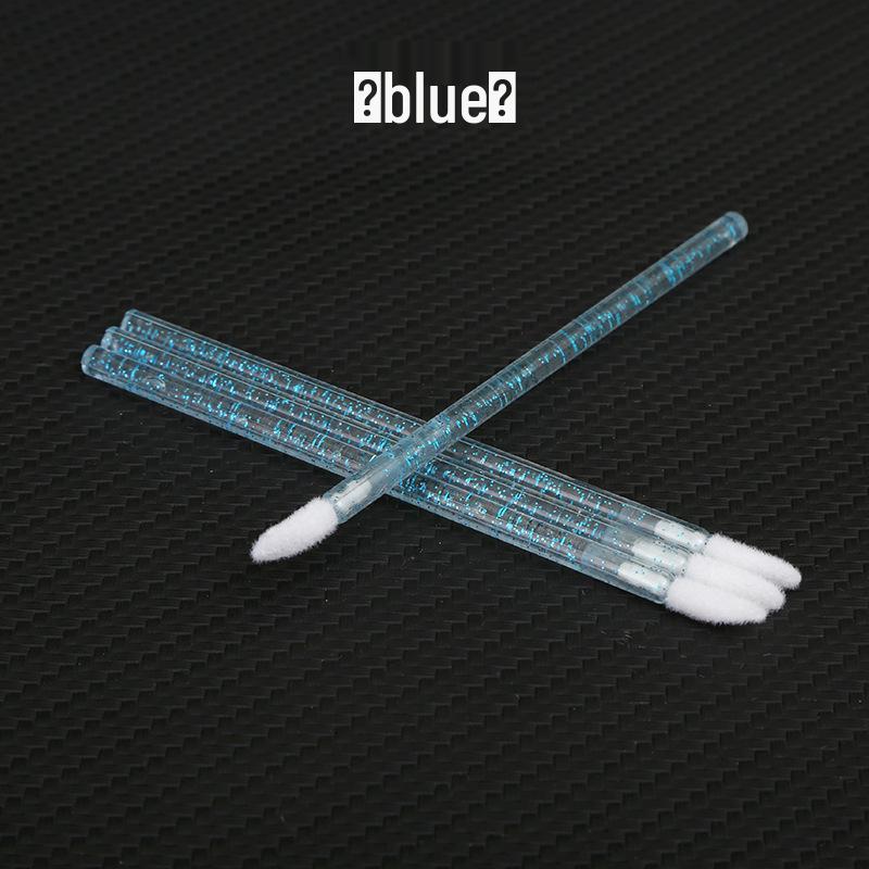 Crystal Disposable Lip Brush: Slanted Mini Lip Gloss & Lipstick Applicator