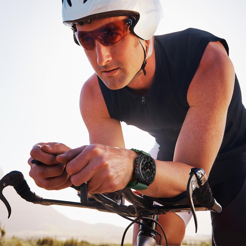 One Click Alpine Band for Galaxy Watch Ultra 47mm Sport Bands Rugged Nylon Woven Trail Strap for Samsung Galaxy Watch 7 Ultra Wristband Replacement