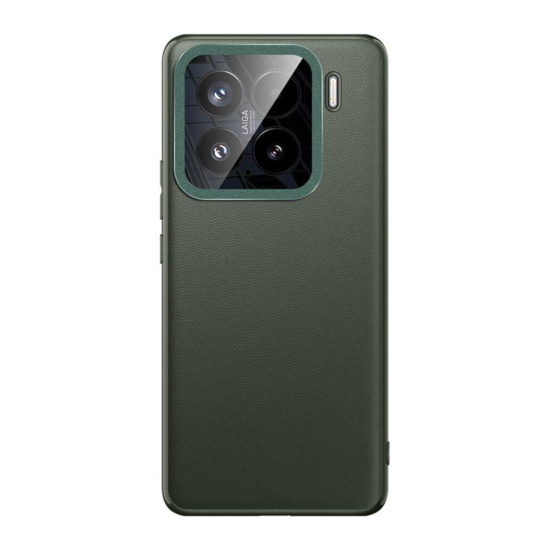 Xiaomi 15pro Phone Case, Fashionable Lens All-inclusive Xiaomi Shockproof 15 Business Men's and Women Por Plain Leather Case