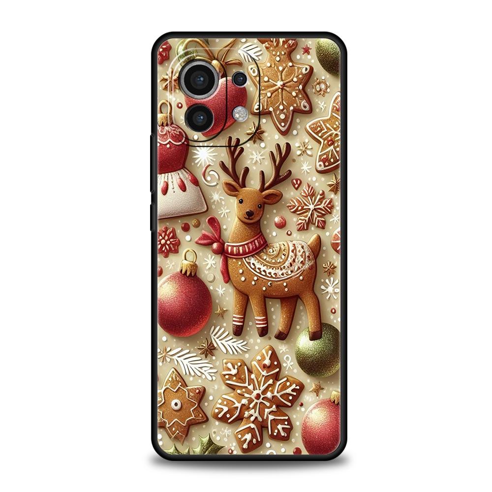 New Year Christmas Phone Case Cover for Xiaomi Mi 17 15 14 13 12 11 Ultra 15T 14T 13T 12T 11T Pro Lite 5G Soft TPU Shell Fundas