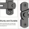 Gate Latch Sliding Barn Door Latch For Locking Matte Black Stainless Steel Gate Latches Flip Latch Safety Door Bolt Latch Lock