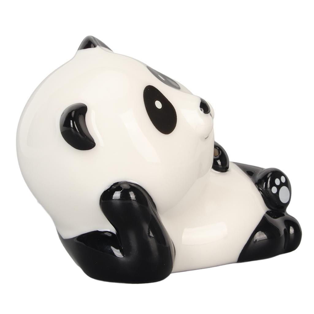 Panda Räuchergefäß Weißes Porzellan Niedlich Lebensecht Street Relief Räucherstäbchenhalter für Meditation Dekoration Innen