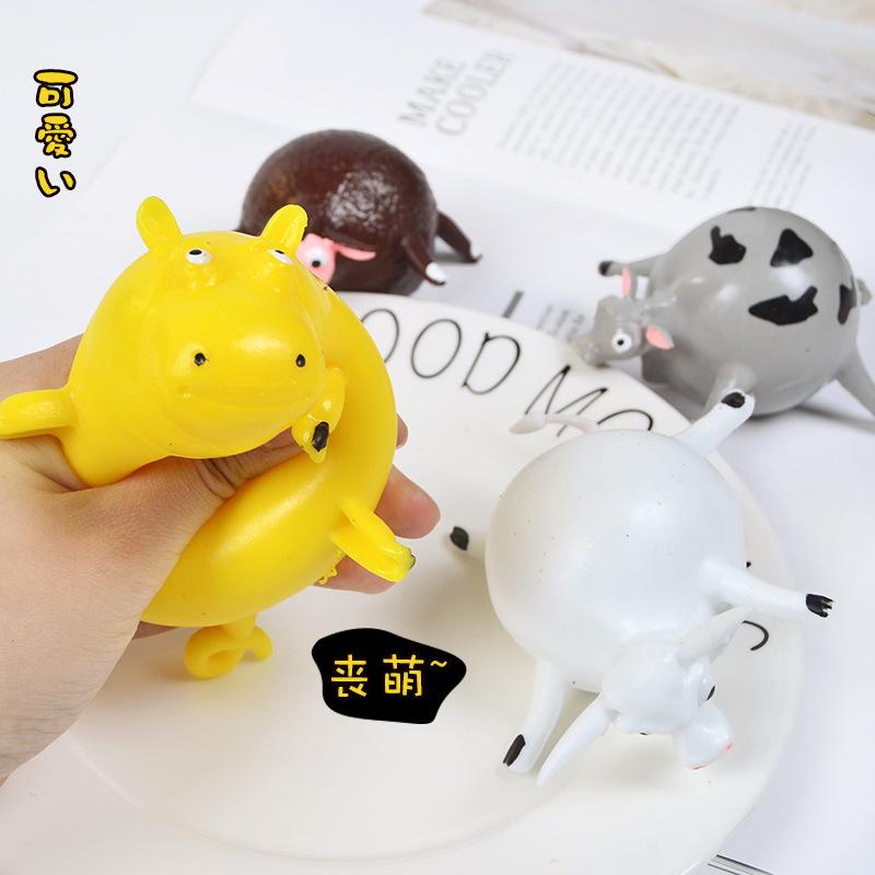 3pcs Kids Funny Blowing Animals Inflate Dinosaur Vent Balls Antistress Hand Balloon Fidget Party Sports Games Toys for Children