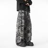 American Retro Baggy Camouflage Unisex Jeans: Trendy, Loose, and Versatile Streetwear Workwear.