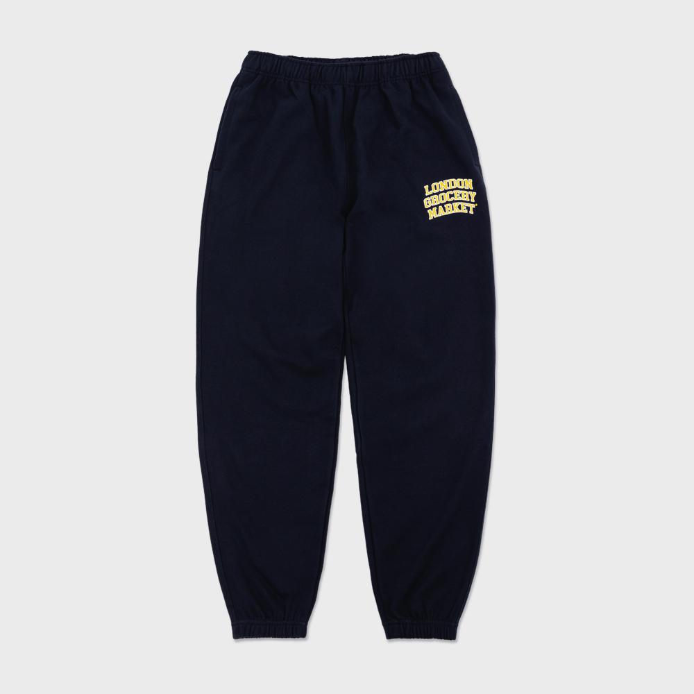LONDON GROCERY MARKET College Logo Heavyweight Sweatpant (Navy)