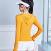 Damen Sport-T-Shirts Hoodies Einfarbig Yoga-Tops Fitnessstudio-Tops Schnelltrocknend Atmungsaktiv Laufbekleidung Radsport-T-Shirts Große Größe