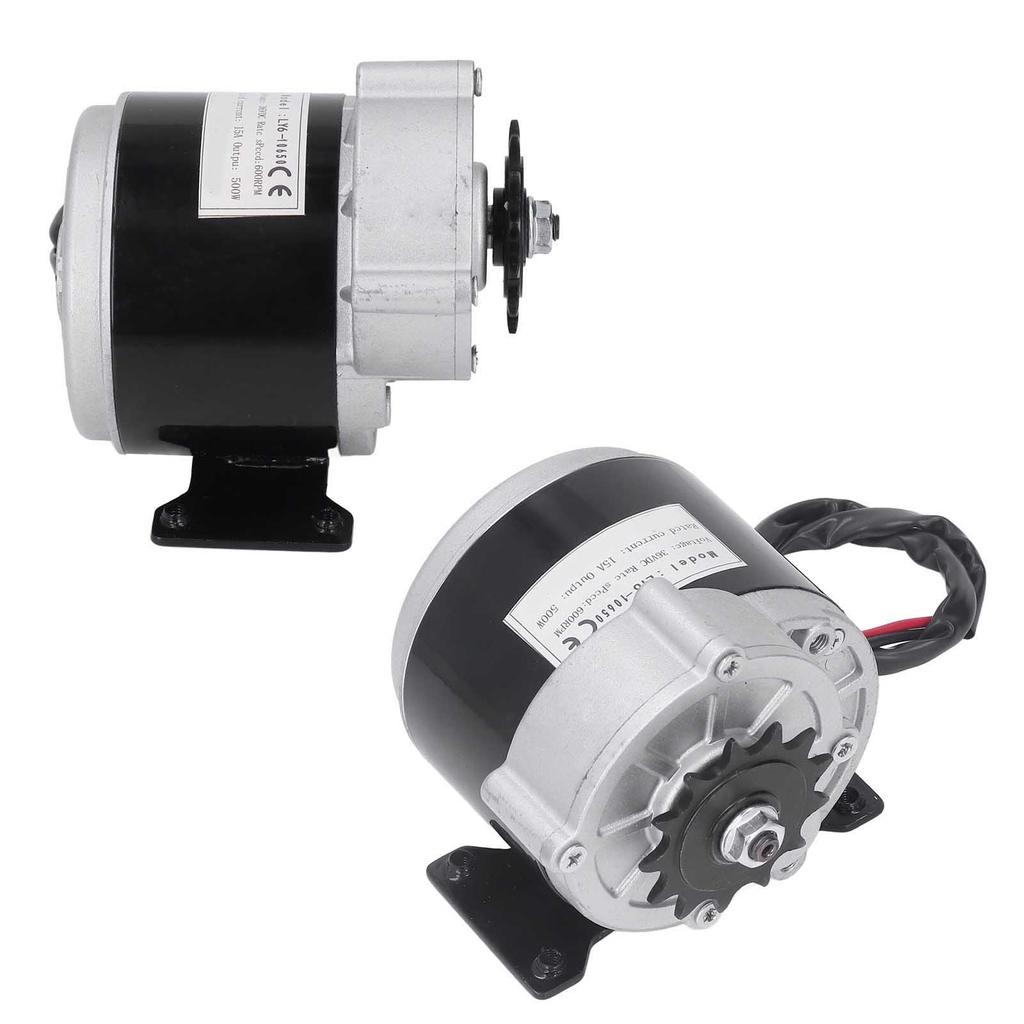 36V 500W Elektromotor 13 Zähne Untersetzung DC Bürstenmotor für Elektrofahrräder Roller Landmaschinen