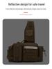 Multifunctional Tactical Sling Fishing Bag with Rod Holder | Men's Large Waist Pack Outdoor Backpack