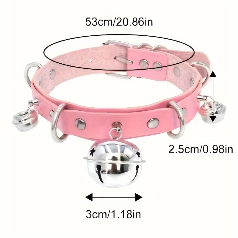 

Sexy, Fashionable, Gothic Pu Leather Valentine S Day Necklace, Pink Necklace, Valentine S Day Party Gift