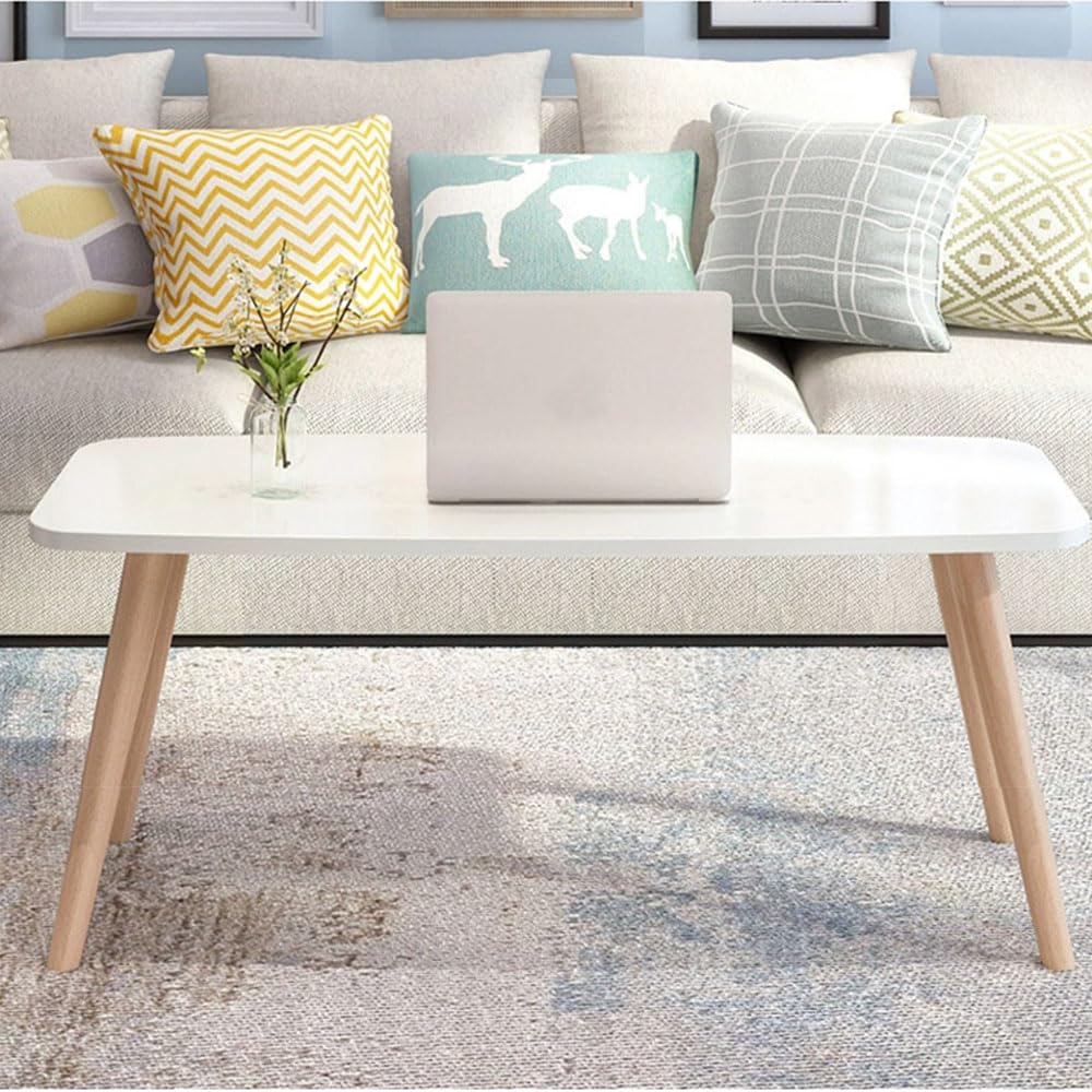 ZONESUM Coffee Center Width 80 x Depth 40 x Height Perfect for Living Wooden Scandinavian Simple and Easy Assembly Table, Table, 42.5cm, Rooms, Desk,