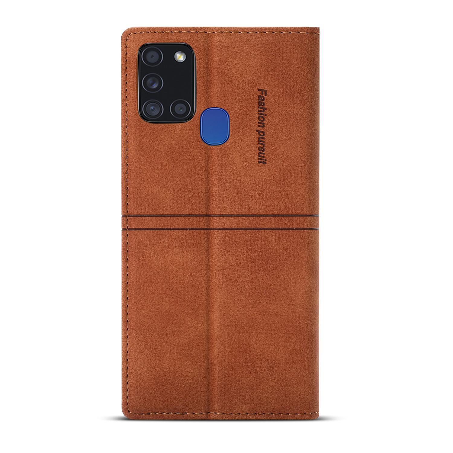 

Новый чехол-раскладушка S24 подходит для Samsung Note20, защитный чехол для карт S23, прочный магнитный чехол для мобильного телефона. S23 U коричневый