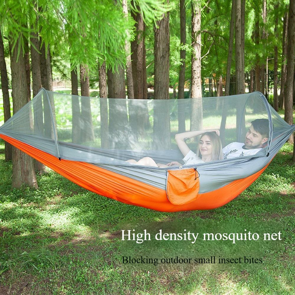 Camping Hammock With Mosquito Net, Portable Outdoor Hammock, Swing Sleeping Hammock, Camping Supplies