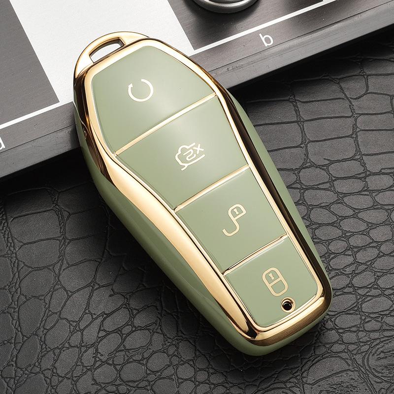 BYD Car Key Cover: Compatible with Qin PLUS, Tang DMI, Dolphin, E2, Song Pro, QinHan EV, E6, and Yuan Models.