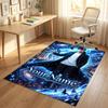Personalized Crystal Velvet Carpet,Solo Leveling Custom Printed Name, Plush Area Rug For Home Indoor Decor