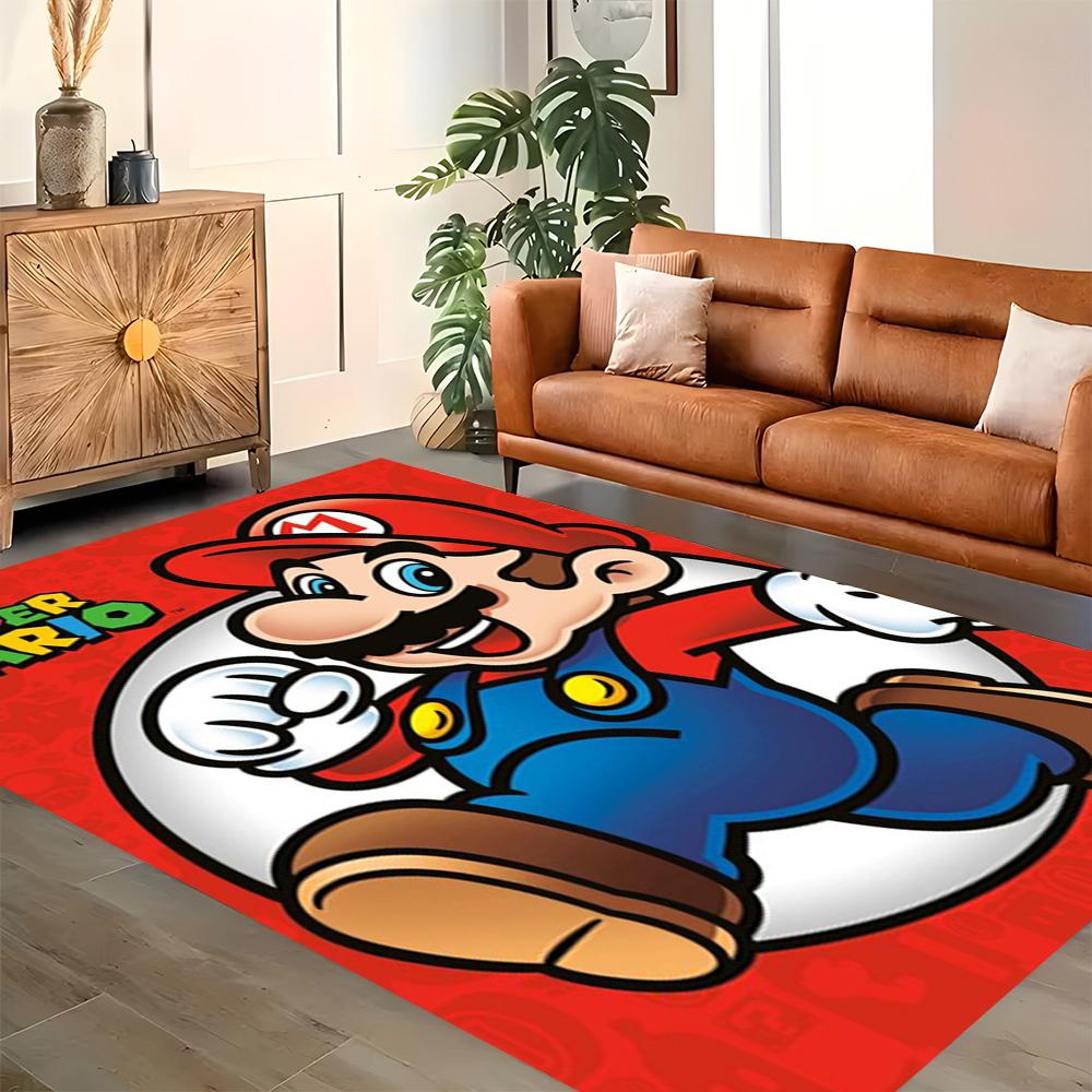 Super Mario Adventure for Living Room Rug, Bedroom, Study Room, Hallway Decoration, Perfect for Home Decoration or Holiday Gifts