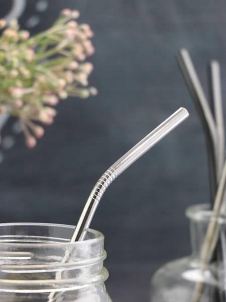 REUSABLE METAL STRAWS ECO TUBES + CLEANER