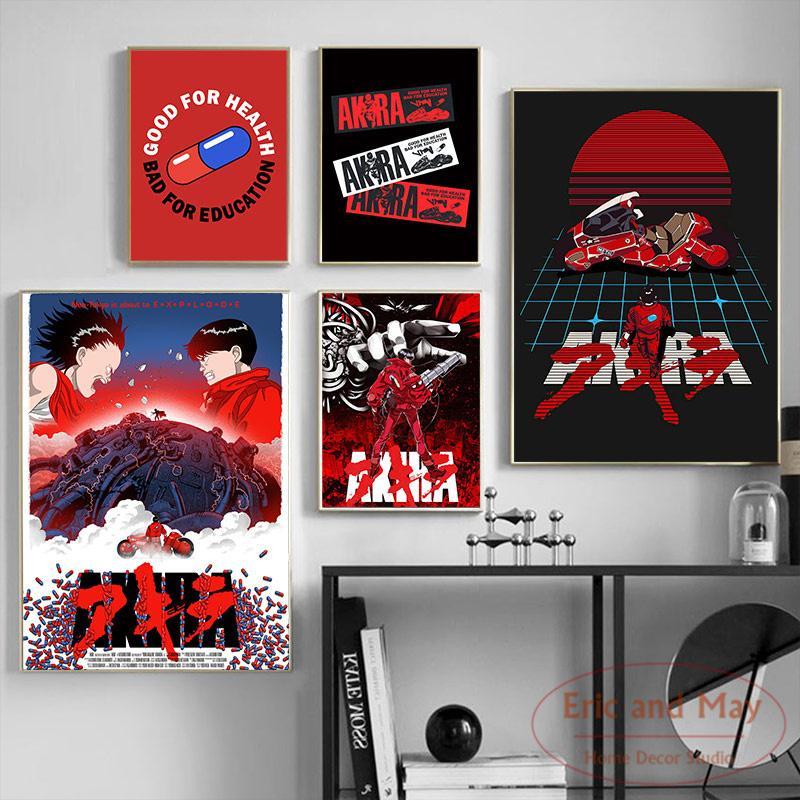 Canvas Nordic HD Prints Akira Movie Home Decorative Paintings Modular Pictures Modern Animation Artwork Bedroom Wall Art Poster