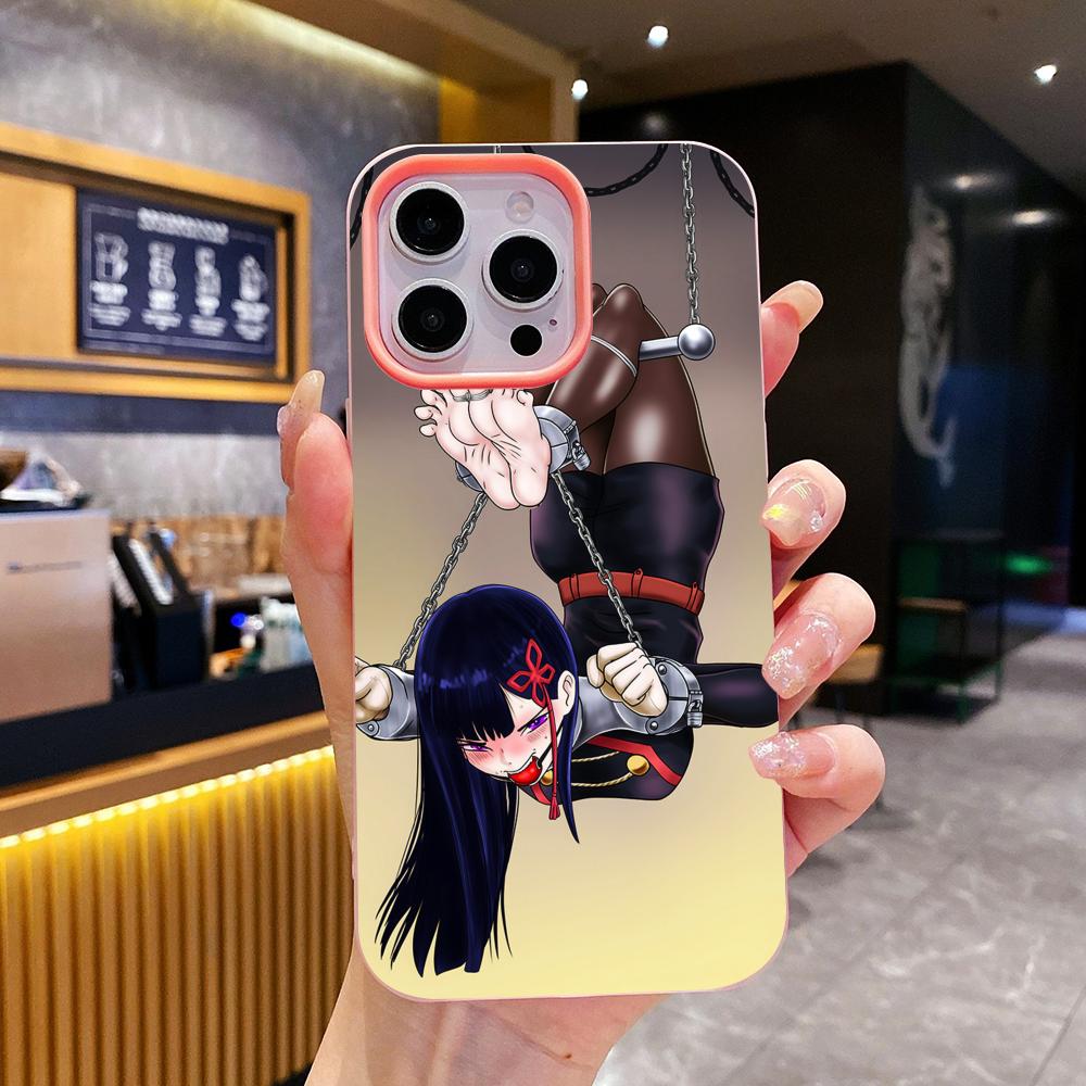 Mato seihei Ren Yamashiro Gelee Doppelschicht Rosa Handyhülle für iPhone 17 16 15 14 13 12 11 Air Pro Max Plus Schutzhülle