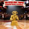 Goat Award Muscle Goat Football Player Award Humorous Desk Figurine for Players Winners Athletes Captains League Home Apartment