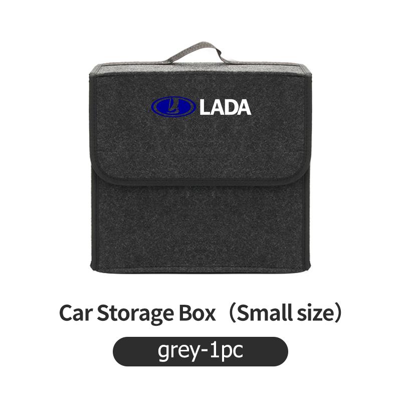 Car Trunk Organizer Felt Foldable Portable Storage Container For Lada Niva Vesta 4X4 Samara Kalina Largus Priora Granta