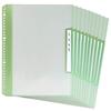 Plus Name Refillable Clear 6 X 10 Books Grade, Class, File, Vertical, Pockets, A4, Green, 84-825