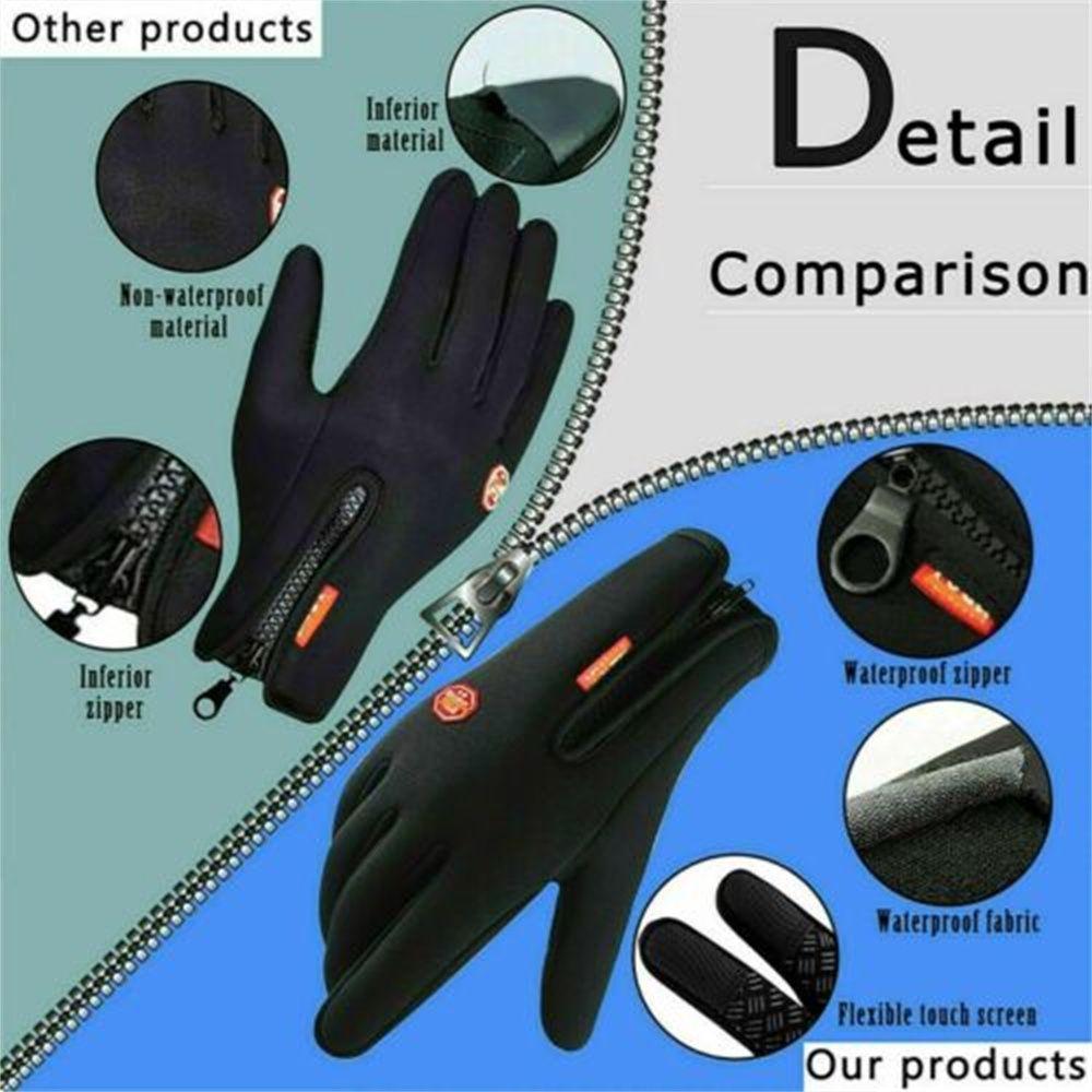 Anti-slip Cold Weather Men Touch Screen Mitten Cycling Gloves Ski Gloves Winter Warm Gloves
