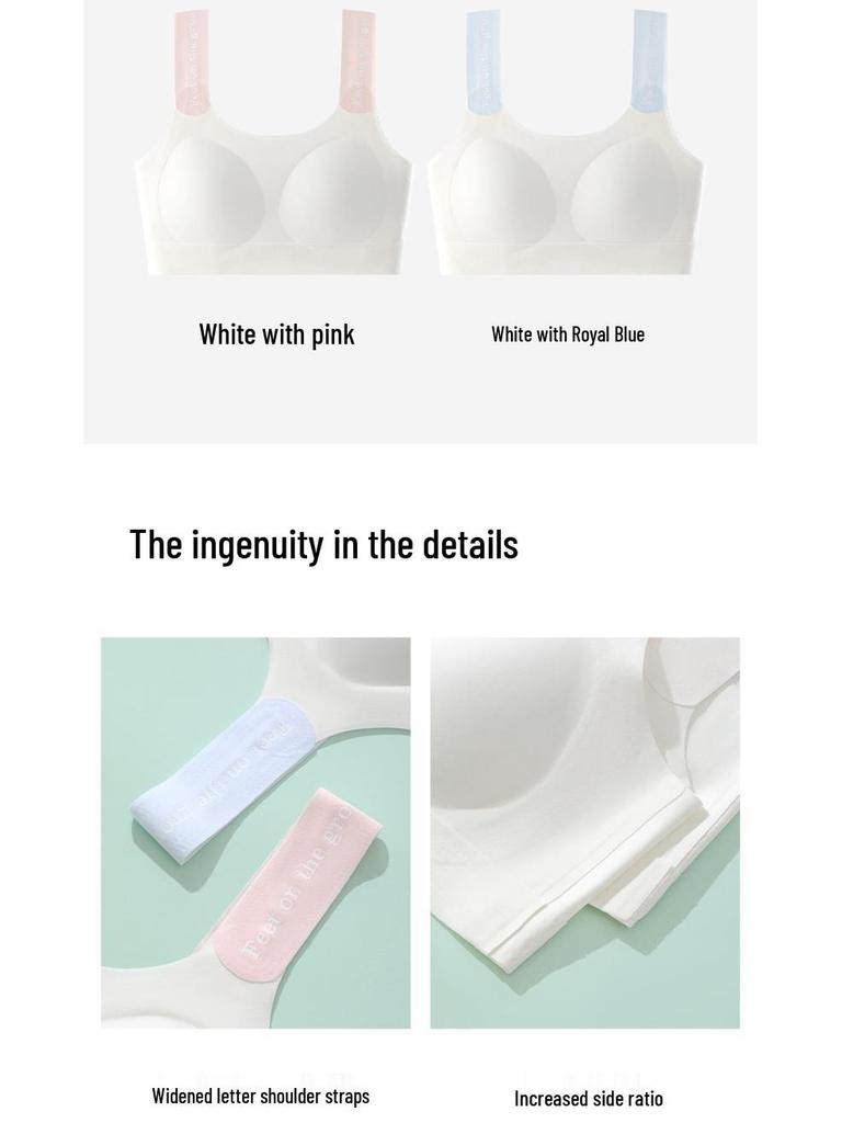 Children's Seamless Summer Development Vest - Comfortable, Breathable, Anti-Bump Student Bra