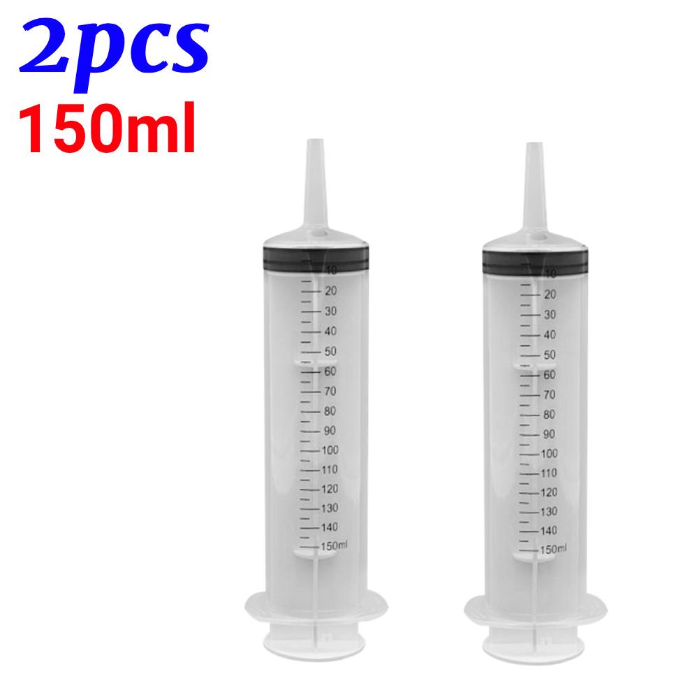 Feeding Syringe Glue Filling Plastic Syringe Nutrient Sterile Without Needle Watering Refilling for Industrial Hydroponics
