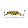 Leopard Figurine Glossy Statue Sleek Panther for Home Stylists, Art Collectors,
