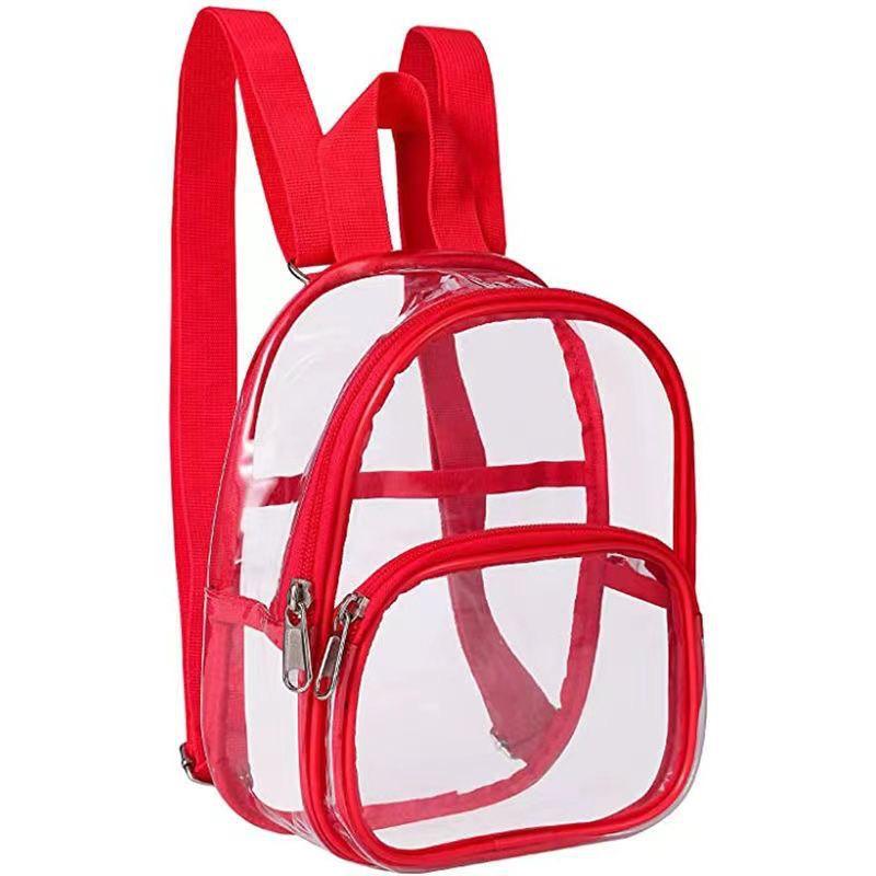 Waterproof Transparent Stadium Backpack - Large Capacity Travel, School, and Makeup Bag