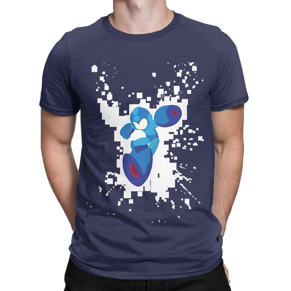 Mega Unisex Pixel Jump Tee Funny Graphic 100 Cotton TShirt MegaUnisex Tops Tees For Unisex