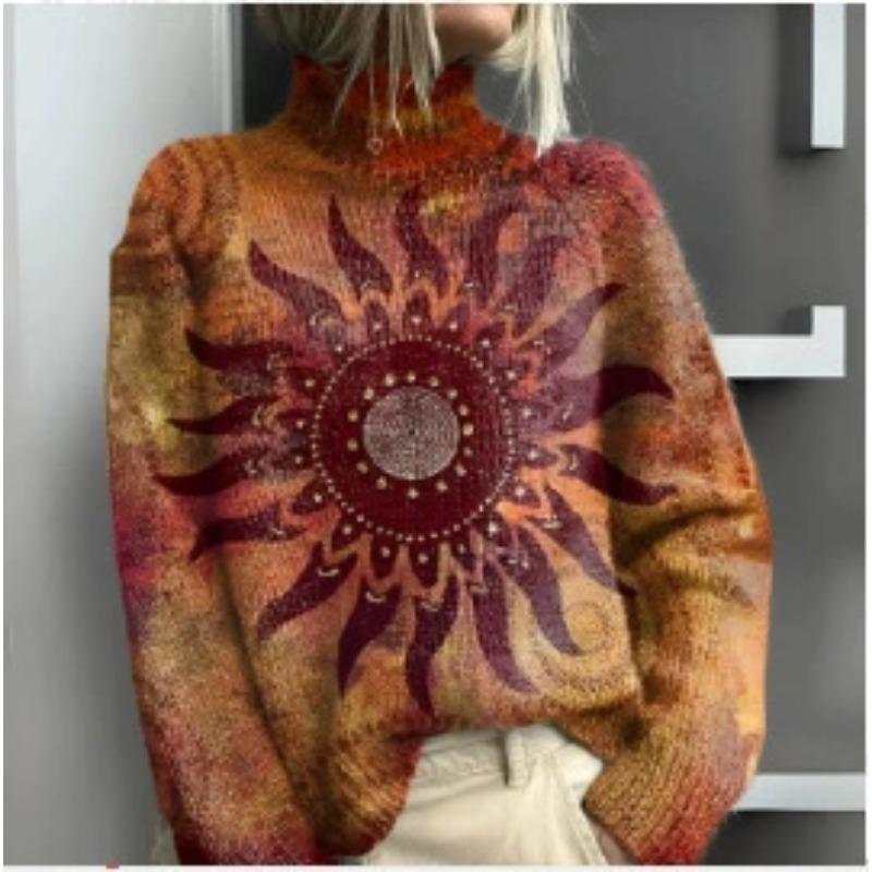 XS-6XL A Variety of Optional 2025 Latest Christmas Abstract Print Casual Outerwear Sweater