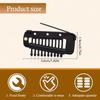 15Pcs Dupatta Clip With Safety Pins 10-Tooth Stainless Steel Hair Extension Clip