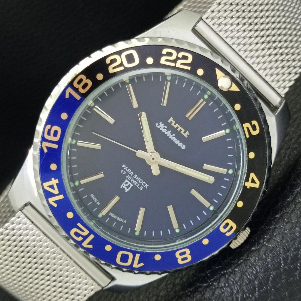 

ВИНТАЖНЫЕ ИНДИЙСКИЕ МУЖСКИЕ ЧАСЫ С РУЧНЫМ ЗАВОДОМ HMT KOHINOOR С ВРАЩАЮЩИМСЯ БЕЗЕЛЕМ a702064-5 R208-a702064