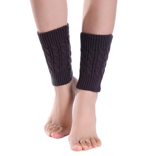  Short Knitting Socks Leg Warmers Boot Cover 