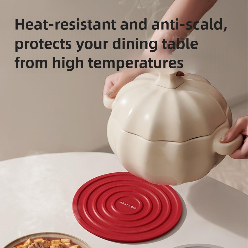 3Pcs Silicone Coffee Cup Mats Anti Scalding Placemats Household Plate Mats Pot Mats for Kitchen Counter Heat Resistant Hot Pads