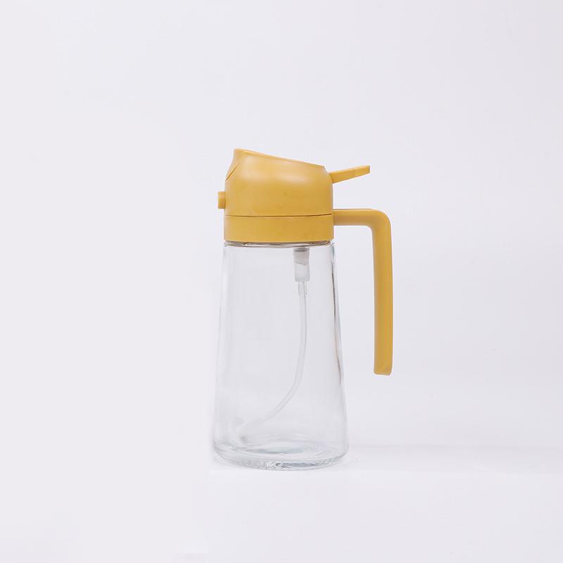 Dual-Use High-Pressure Glass Oil Bottle Sprayer & Pourer for Kitchen