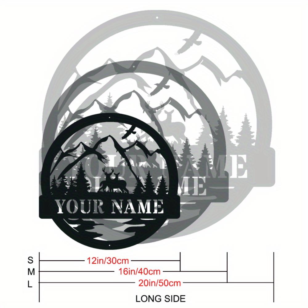 

Unique Custom Metal Deer Wall Art Hunting Lodge Decor Animal Antler Home Gift 30cm