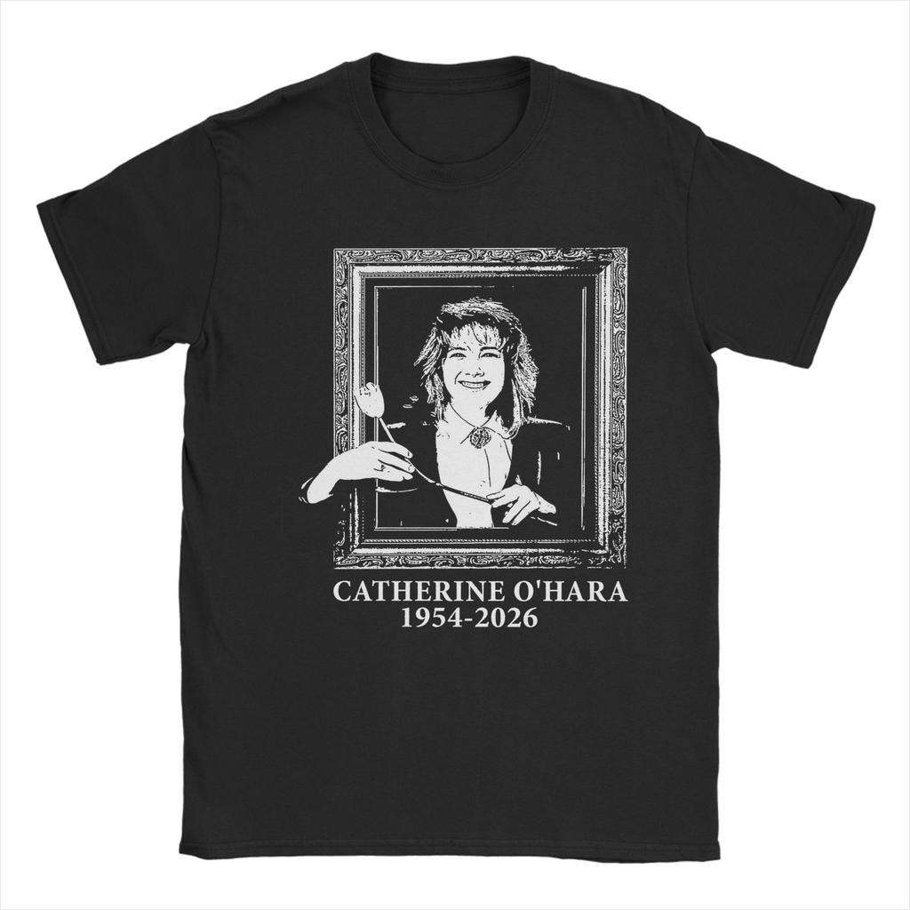 Catherine OHara TShirt for Unisex Humor Pure Cotton Tee Shirt Crewneck Short Sleeve T Shirt Birthday Gift Tops