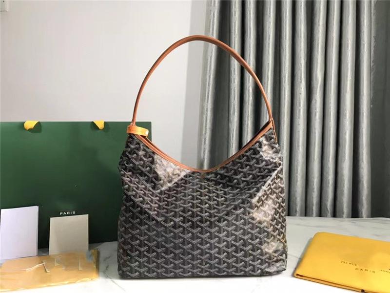 Ding Edition Hobo Crossbody Tasche: Hundezahn Weiches Leinen, Leder Schultergurt