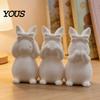 Easter Bunny Ornament Ornament, One-piece Molded Figure, 3D Printed Rabbit Decor Design Decorative Figurine for Living Room Bedroom