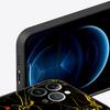 Marble Letter Phone Case For iPhone 17 16 15 Pro Max 11 12 13 14 7 8 Plus SE 2020 X XR XS Cover Soft Black