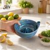 Berry Cleaning Bowl Self Rinsing Wash Bowl, with Hollow Drain Holes, Swirl-Flow Kitchen Draining Washing Ceramic Fruit Rinse for Counter