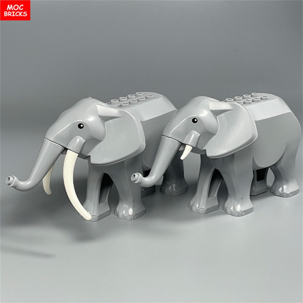 MY OWN CREATION Blocks Animal War Elephant Habitat Thick Forest Grassland Desert Ancient Battle Scene Assembled Building Blocks Children Playthings