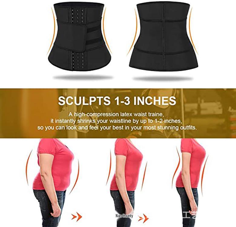 Adjustable Waist Cincher: Three-Row Buckle Tummy Control Belt with Back Support