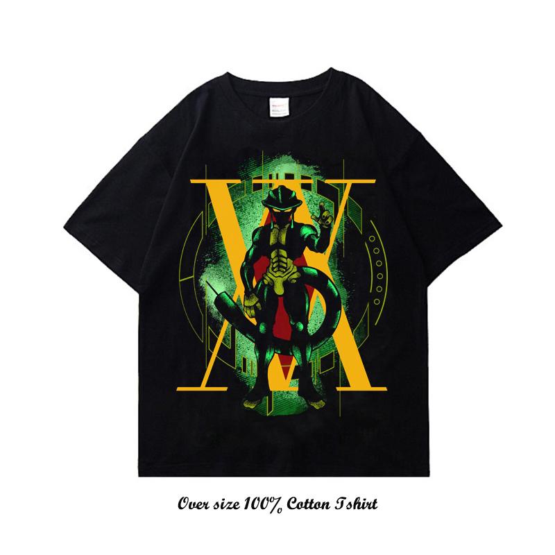 

Японское аниме Hunter X Hunter футболка с графическим принтом винтажная больших размеров хлопковая футболка с круглым вырезом и коротким рукавом женская мужская 4XL