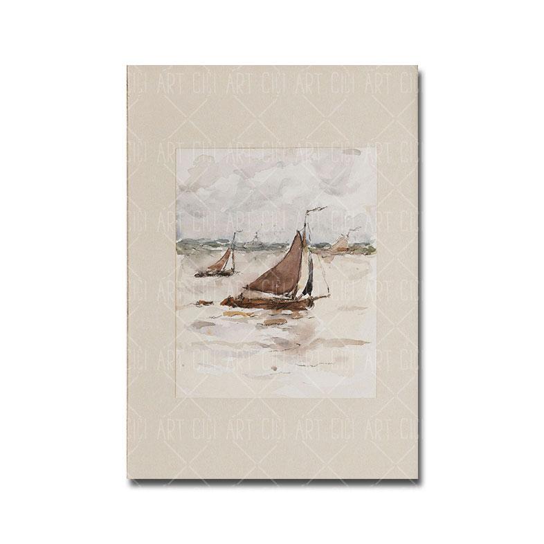Vintage Coastal Nautical Poster Landscape Art Print Retro Canvas Oil Painting Gallery Wall Picture Living Room Home Decor