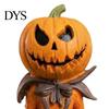 Creative Halloween Party Props Pumpkin Man Figurine, Resin Figure, Classic Ghost Vintage Style Seasonal Accents Face Desktop Ornament for Home